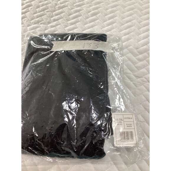 Bigdude Black & White Raglan T-Shirt Plus Size 7XL Crew Neck Strachey Relax Fit - Picture 6 of 6